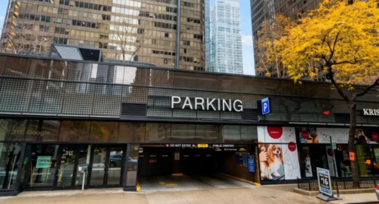 N&O Deck Garage Entrance