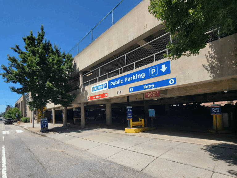 N&O Deck Garage Entrance