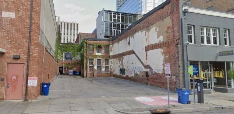 Parking lot at 227 S Salisbury Street in Raleigh, NC run by Secure Parking USA