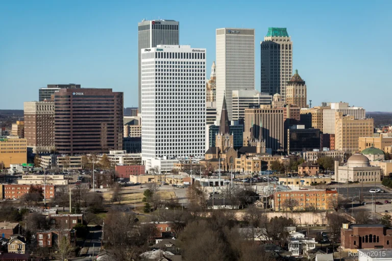 View of Downtown Tulsa, OK skyline