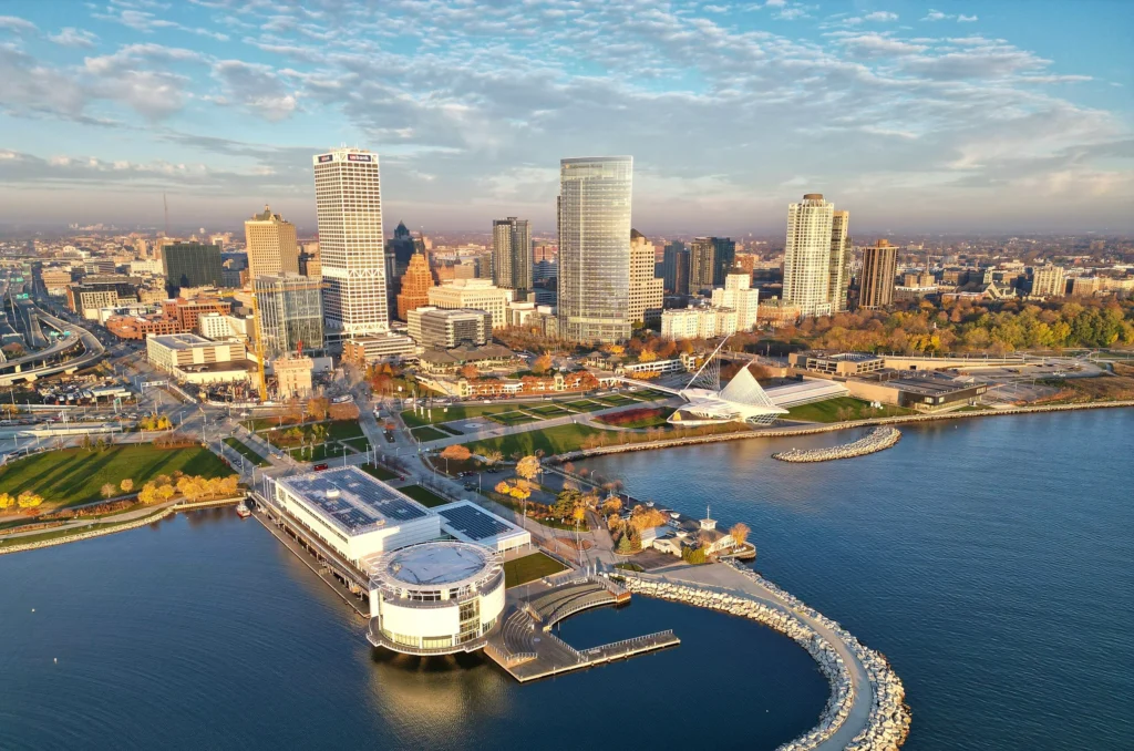 Skyline View of Milwaukee, WI