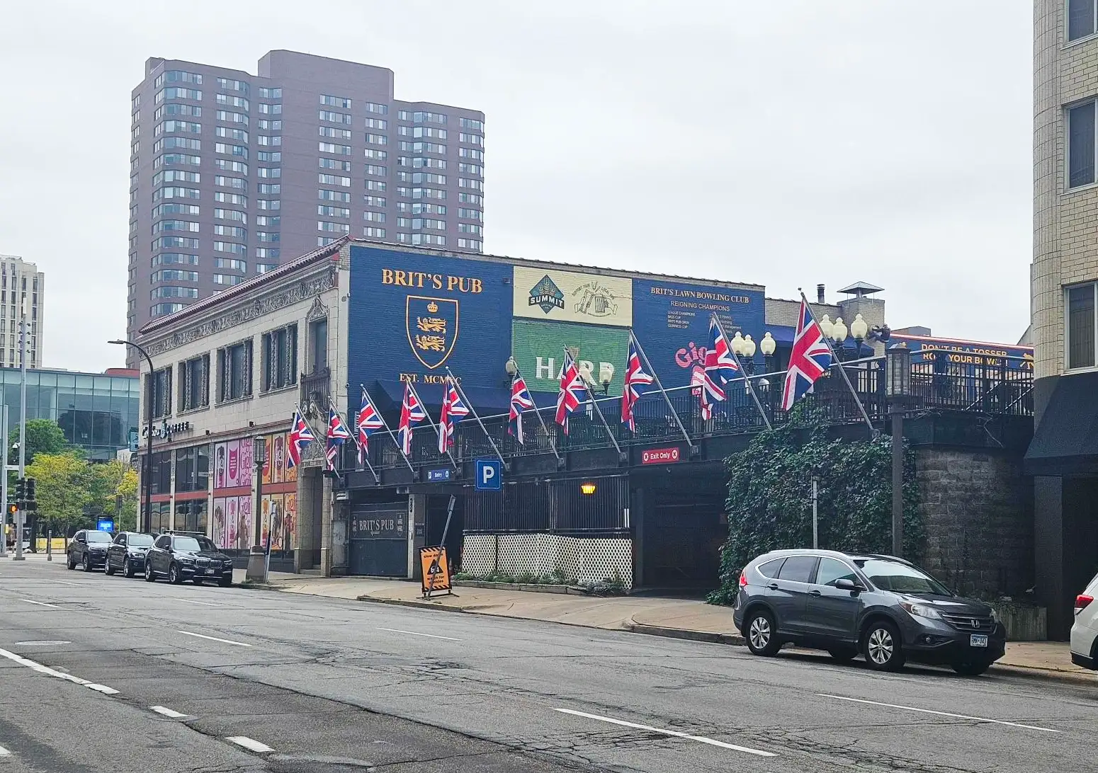Brit's Pub Parking Ramp in downtown Minneapolis managed by Secure Parking USA
